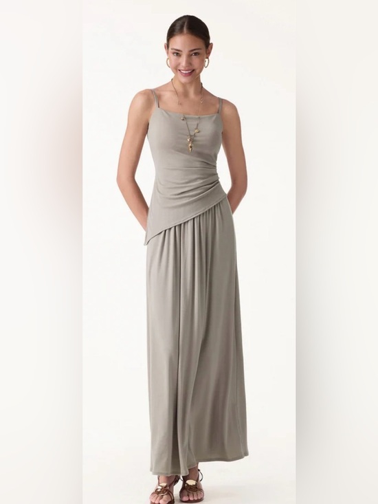 Tops - OGL Tencel-Linen Spaghetti Bra Top with Side Slit size medium